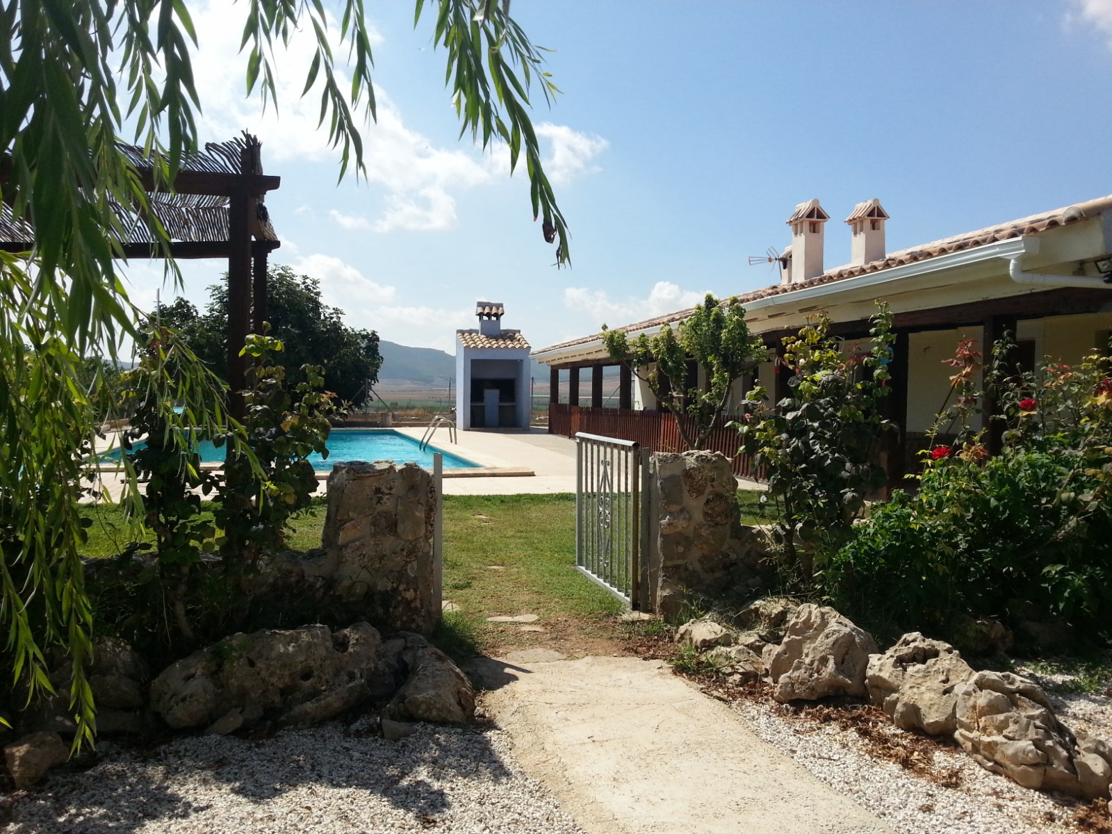 Exterior casa rural con piscina jazuzzi , piscina climatizada  en Caravaca cerca de Moratalla Bullas, Campo San Juan , Archivel
